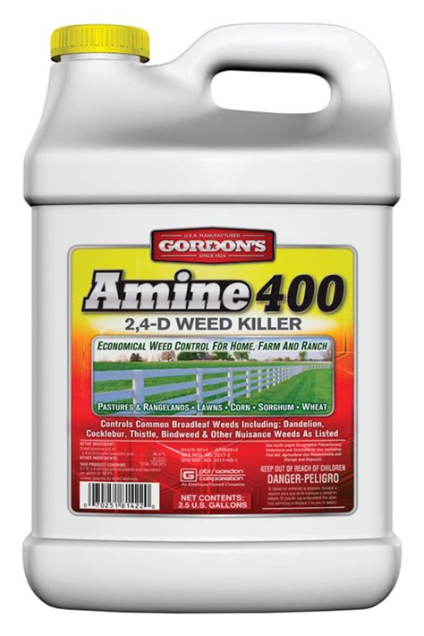 Pbi Gordon Corp Amine 400 2 4 D Weed Killer 2 5 Gallon Concentrate For Broadleaf Weeds Control