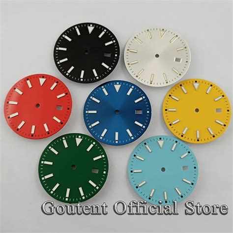 Goutent Esfera De Reloj Est Ril Unidad Mm Azul Rojo Amarillo