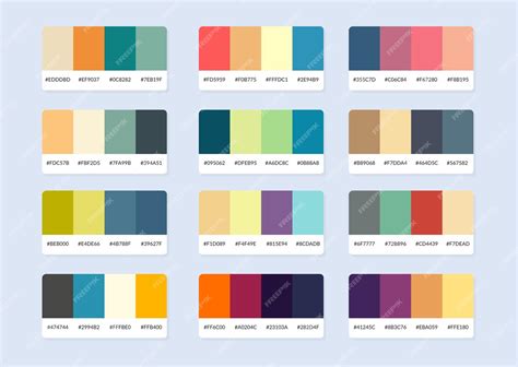 Premium Vector Pantone Colour Palette Catalog Samples In Rgb Hex