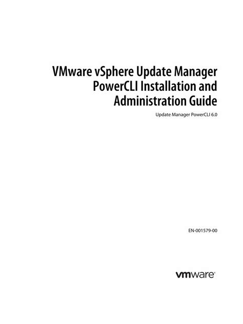 Pdf Vmware Vsphere Update Manager Powercli Vmware Inc