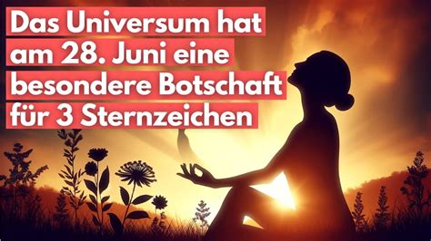 Das Universum hat am 28 Juni eine besondere Botschaft für 3