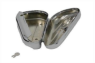 Left Side Chrome Oval Tool Box For Harley Davidson By V Twin EBay