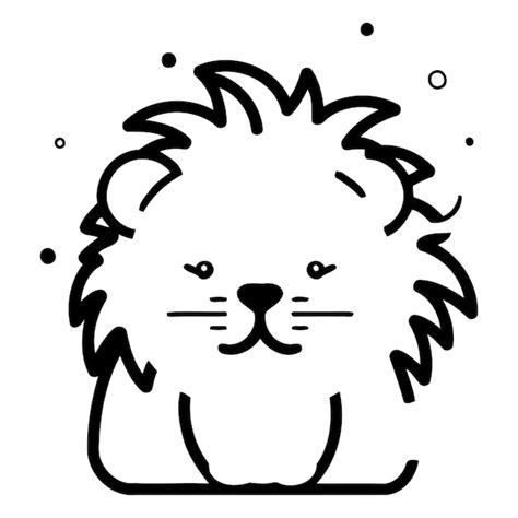 Premium Vector Cute Lion Cartoon Character Vector Illustration In