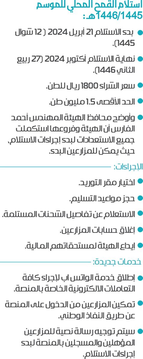 بدء استلام القمح المحلي اليوم بسعر 1800 ريال للطن صحيفة مكة