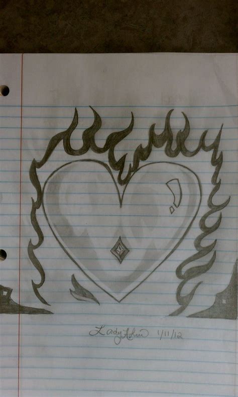 Hearts On Fire Drawing At Getdrawings Free Download