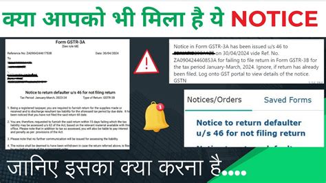 GSTR 3A Notice In GST II Notice To Return Defaulter II How To Reply It