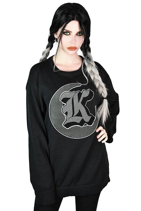 College Goth Knit Sweater In 2021 Killstar Clothing Sweaters