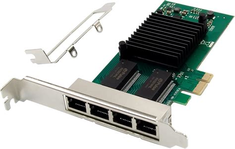 Viupolsor Carte RéSeau Serveur Gigabit PCI E X4 NH82580EB Carte RéSeau