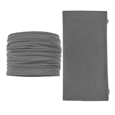 Neck Warmer L Ffler Multifunctional Merino Tube Grey Crosscountry