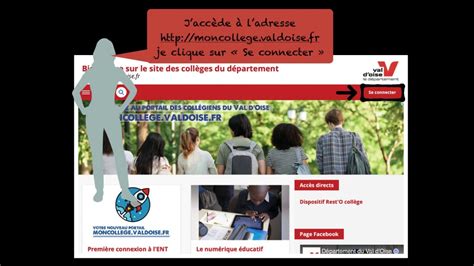 Première connexion à l ENT Mon collège Val d Oise YouTube