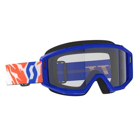 Scott Primal Kinder MX Goggle Cross MTB Brille Blau Klar Von Top