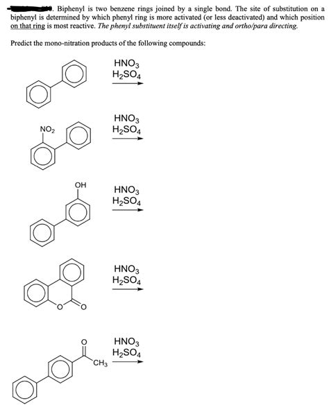 Solved Biphenyl Is Two Benzene Rings Joined By A Single Chegg