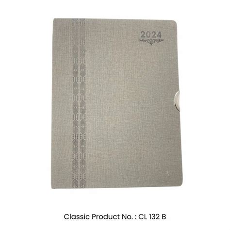 Perfect Bound PU Leather Cover New Year Diary 2024 CL 132 B A4 At Rs