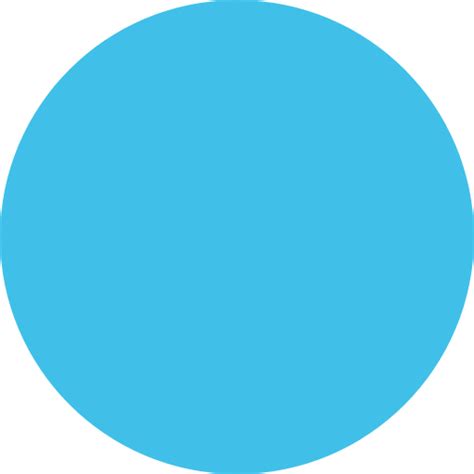 Large Blue Circle Emoji for Facebook, Email & SMS | ID#: 8172 | Emoji.co.uk