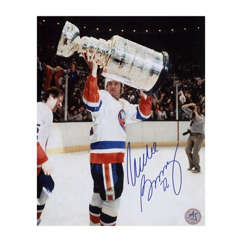 Mike Bossy Signed New York Islanders Stanley Cup 8x10 Photo NHL Auctions