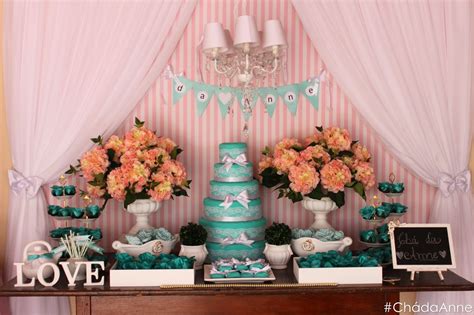 Chá de lingerie Tiffany Co Anne Noivinhas de Luxo