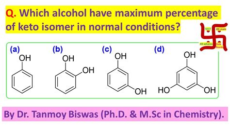 MCQ 21 On Percentage Of Enol Content By Dr Tanmoy Biswas Ph D For