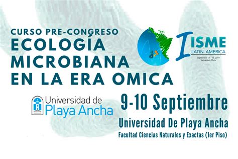 Curso Pre Congreso Isme Ecología Microbiana En La Era Ómica Somich Sociedad De Microbiogía