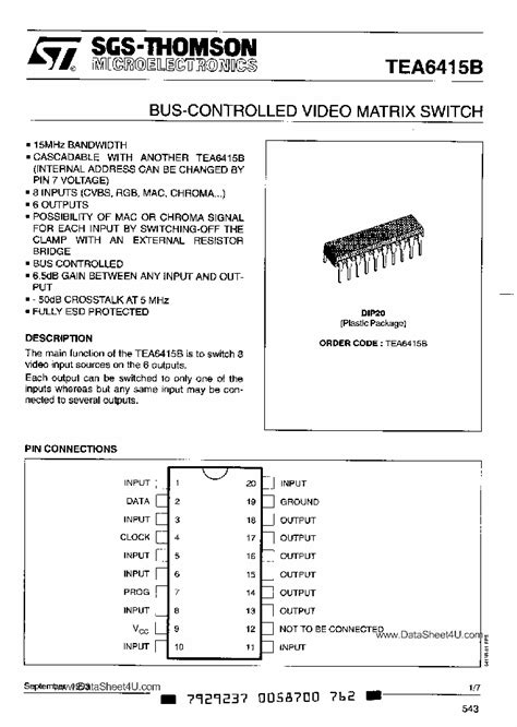 Tea6415b280618pdf Datasheet Download Ic On Line