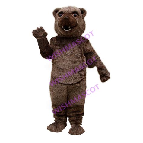 Fierce Grizzly Bear Mascot Costume