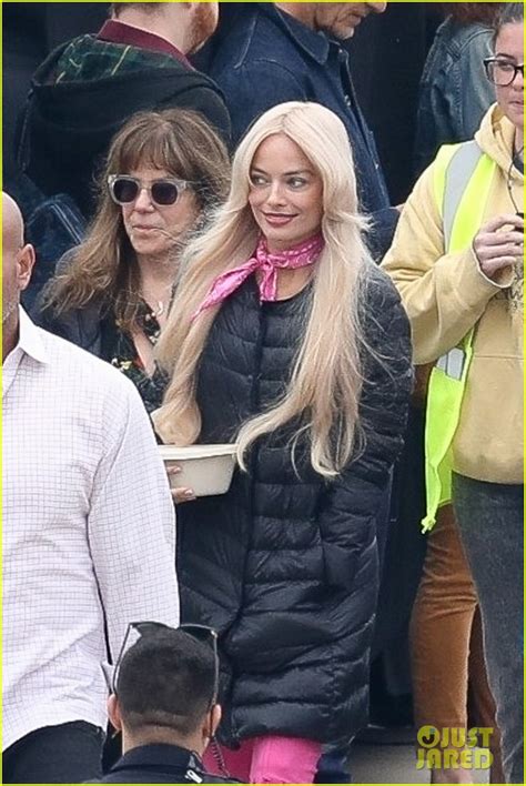 Margot Robbie Gets Back In Costume As Barbie For Barbie Movie