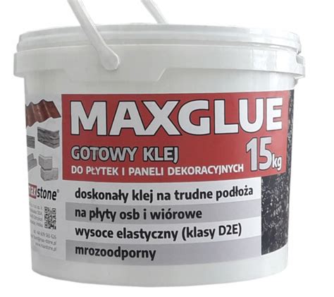 Klej do płytki gipsowe i elewacyjne MAX GLUE 15 kg MS klej Cena