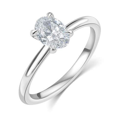 Oval Diamond Engagement Ring Ct Pravins