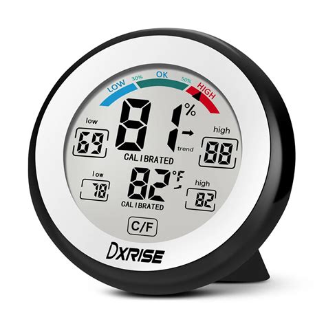 Wireless Humidity Gauge Digital Hygrometer Indoor Temperature and ...