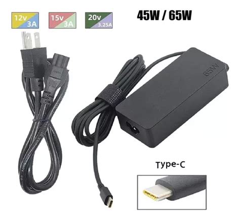 Cargador Para Laptop Dell Usb Tipo C Multivoltaje Cable W Mercadolibre