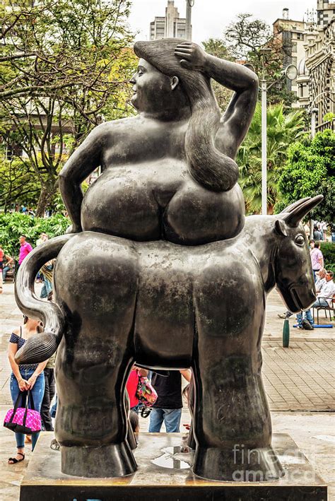 Botero sculptures located at Botero sculptures square in Medelli Photograph by Marek Poplawski ...