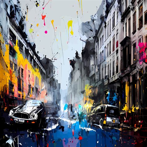 Brussels Urban Grunge City Street Scene 15918683 Vector Art at Vecteezy