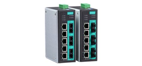 Moxa Din Rail Managed Switches Eds 408a 3 Fiber Series 8 Port Entry