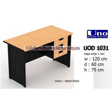 Jual UOD 1031 UNO Meja Tulis Meja Kerja Meja Kantor Laci 3 Shopee