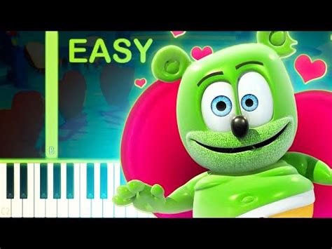 La La La I Love You Gummy Bear Easy Piano Tutorial Youtube