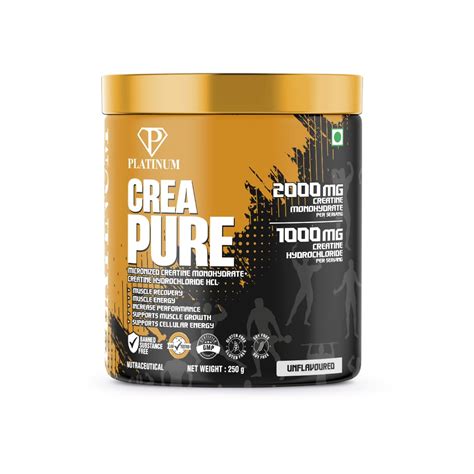 Platinum Nutrition Crea Pure Creatine Monohydrate Powder 250g