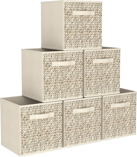 Amazon Wisdom Star 6 Pack Fabric Storage Cubes With Handle