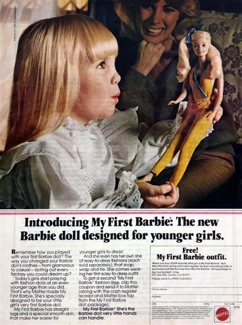 My First Barbie Doll Ad 1981 Rvintageads