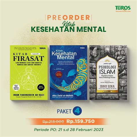 Jual Paket Bundling Kitab Kesehatan Mental Kitab Firasat Psikologi