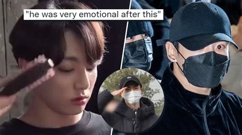 Jung Kook Got Angry News Shows Jk Sobbing Alone After Jin S Bye Jin Last Words On Unfair Law