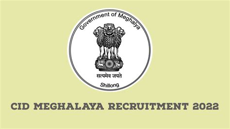 CID Meghalaya Recruitment 2022 Apply For Forensic Consulting