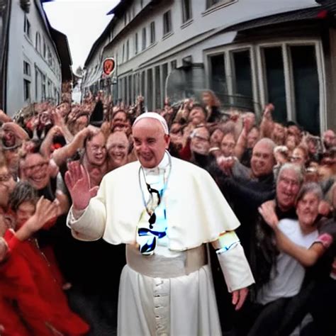 The Pope In The Streets Of Austria In The Saturday Stable Diffusion