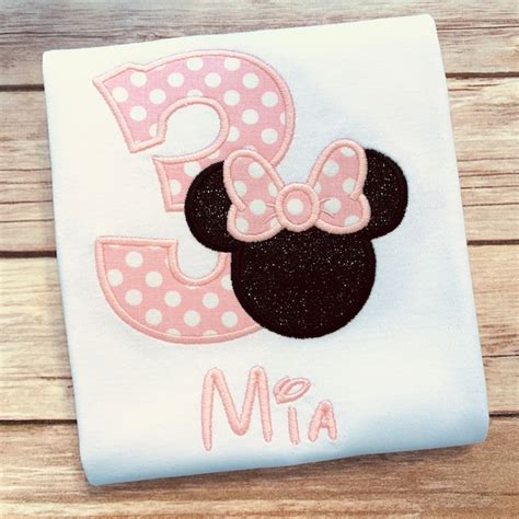 Minnie Mouse Third Birthday Outfit Etsy