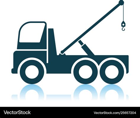 Car Towing Truck Icon Royalty Free Vector Image