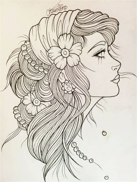 Coloriage Adulte Visage Femme Setianvnty