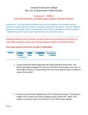 HW Wk 2 2 Doc Leeward Community College Bioc 141 Fundamentals Of