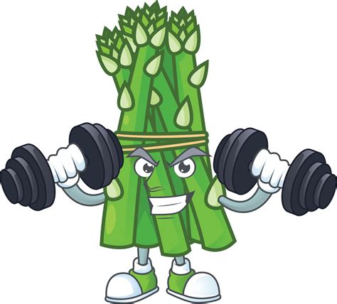 Asparagus cartoon character style 19830237 Vector Art at Vecteezy