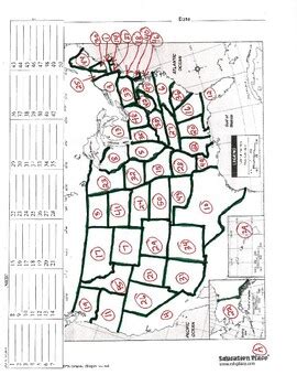 US States Map Quiz Sample by Gerry Coker | TPT