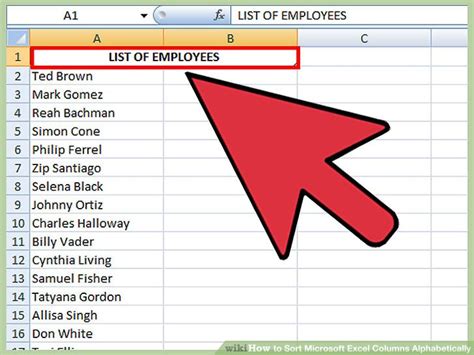 How To Sort Microsoft Excel Columns Alphabetically 11 Steps