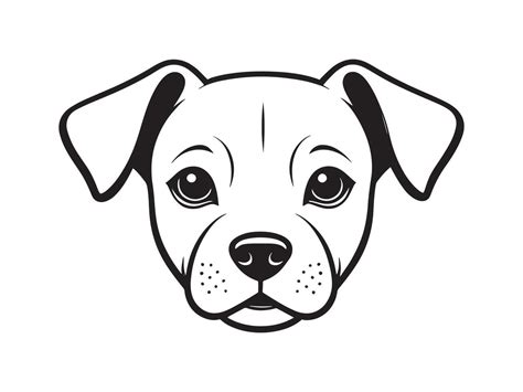 Dog Face Drawing Vector Art, Icons, and Graphics for Free Download