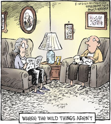 A Cartoon Depicting Two People Sitting On Couches In A Living Room One